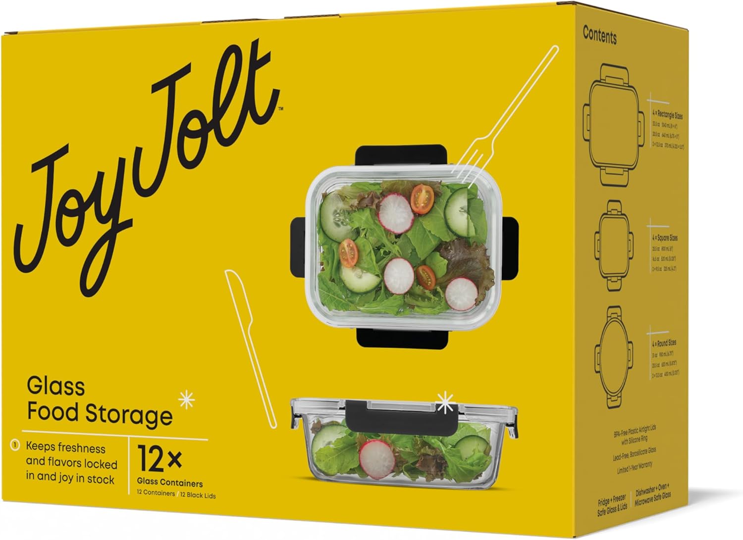 Elevate Your Meal Prep: JoyJolt 24pc Glass Storage Container Set Review