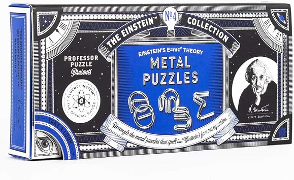 Professor Puzzle The Einstein Collection EMc2 Metal Puzzles