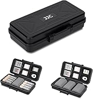 Vista 1 de JJC Funda para batería de cámara y tarjeta SD para 3 baterías de cámara, 6 tarjetas SD, 5 tarjetas CFexpress tipo A, 6 tarjetas CFexpress tipo B