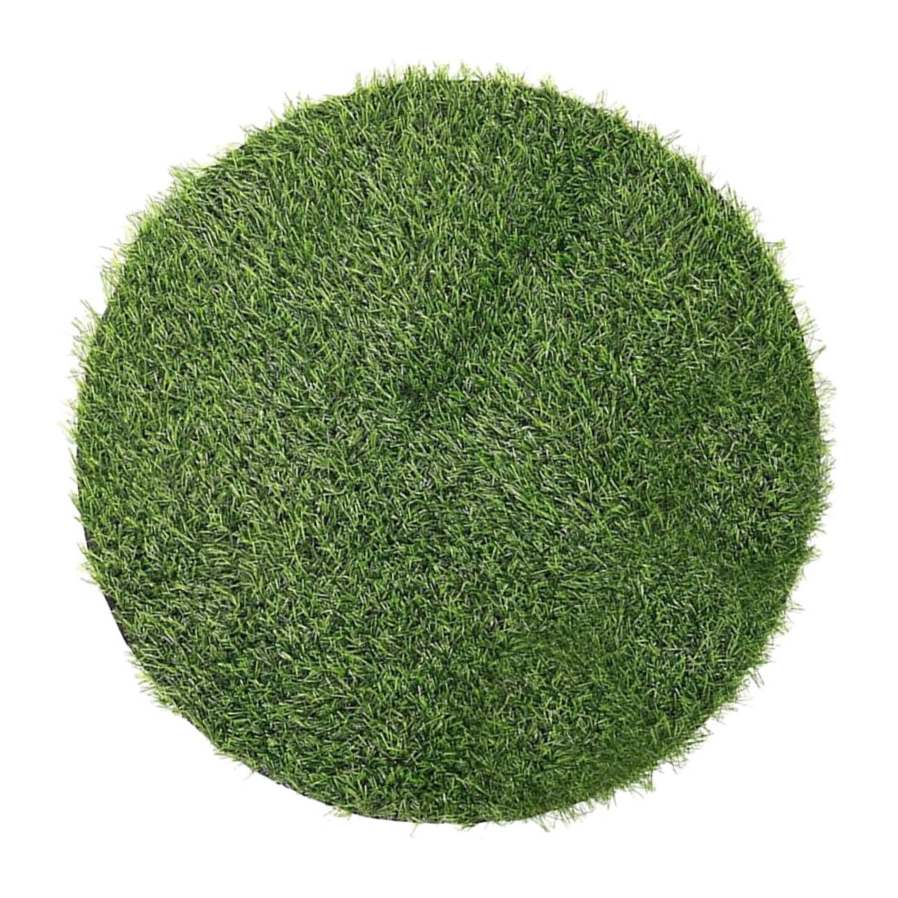 Kunstrasen Outdoor Teppich Runder Kanaldeckel 70cm Durchmesser für Garten und Tischdekoration bei Festen und Geburtstagsfeiern Pflegeleicht