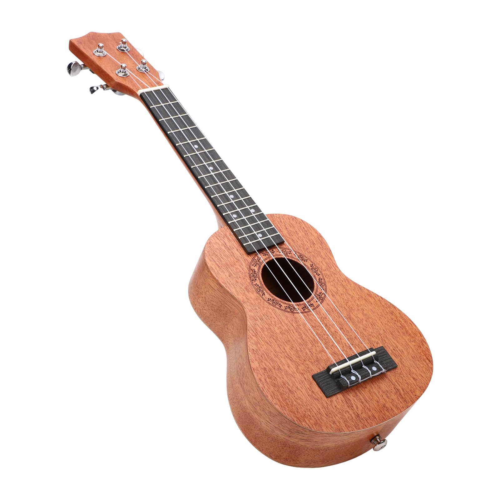 POENVFPO Ukulele - Kit per principianti a 4 corde in legno massello di mogano da 21 pollici, con borsa tote e sintonizzatore per bambini e adulti