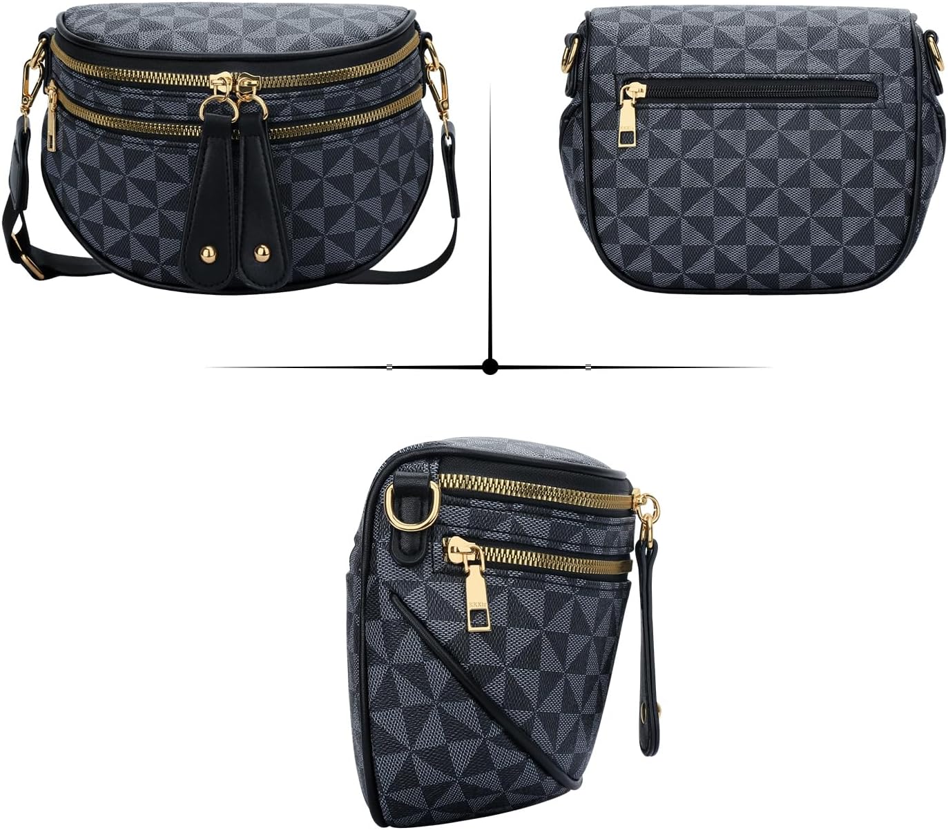 KKXIU Crossbody Sling Bag for Women Trendy Fanny Pack Vegan Leather Chest Bag | Trendy