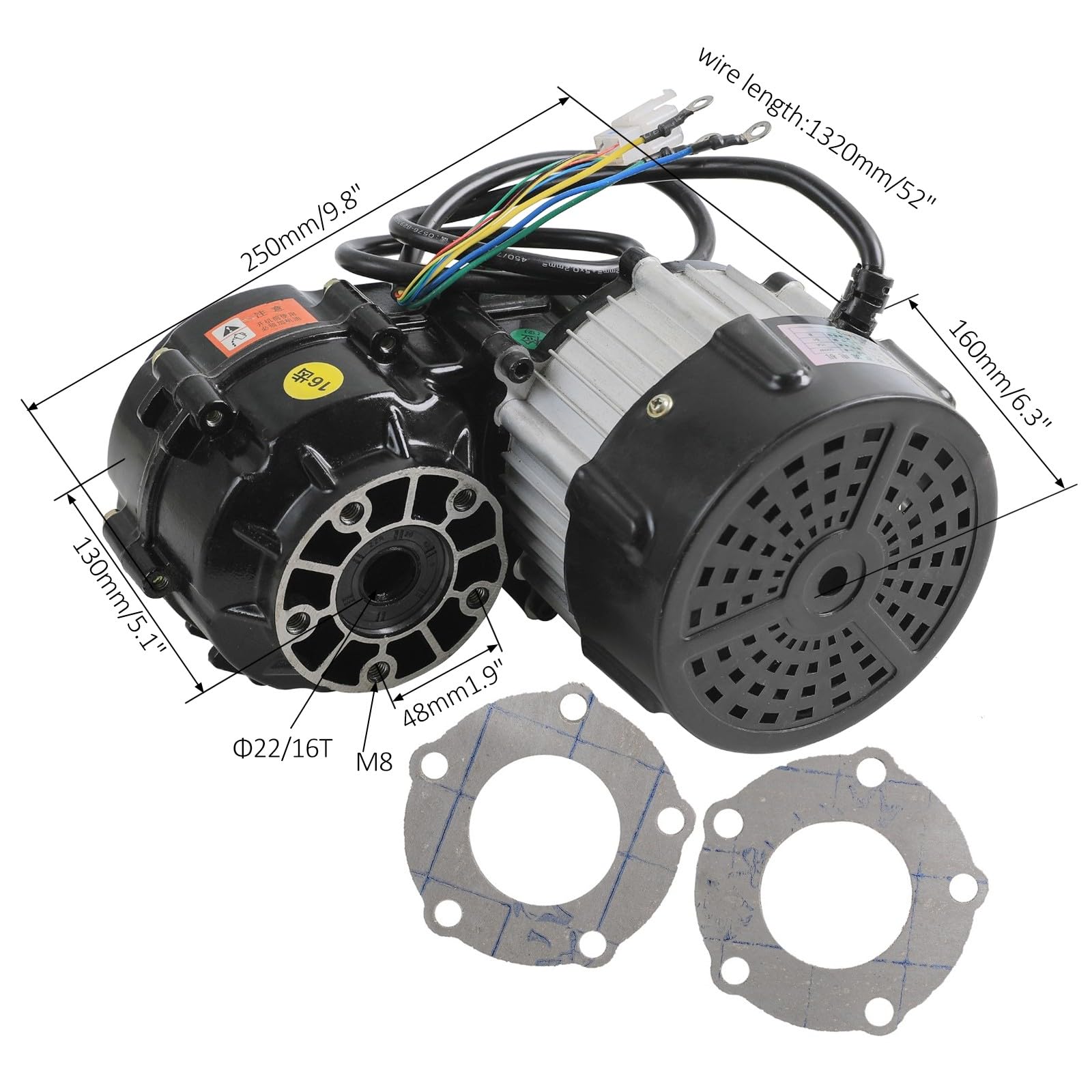 CWTD Upgrade Your Ride with The 48V 1000W Brushless Electric Differential Motor Gearbox