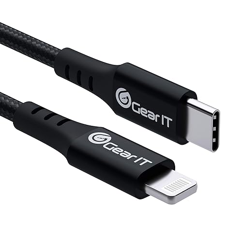Miniatura 10 de GearIT Cable Lightning a USB-C, cable de carga rápida trenzado de nailon de 10 pies certificado Mfi para iPhone 1212 Pro12 Pro Max1111 Pro11 Pro