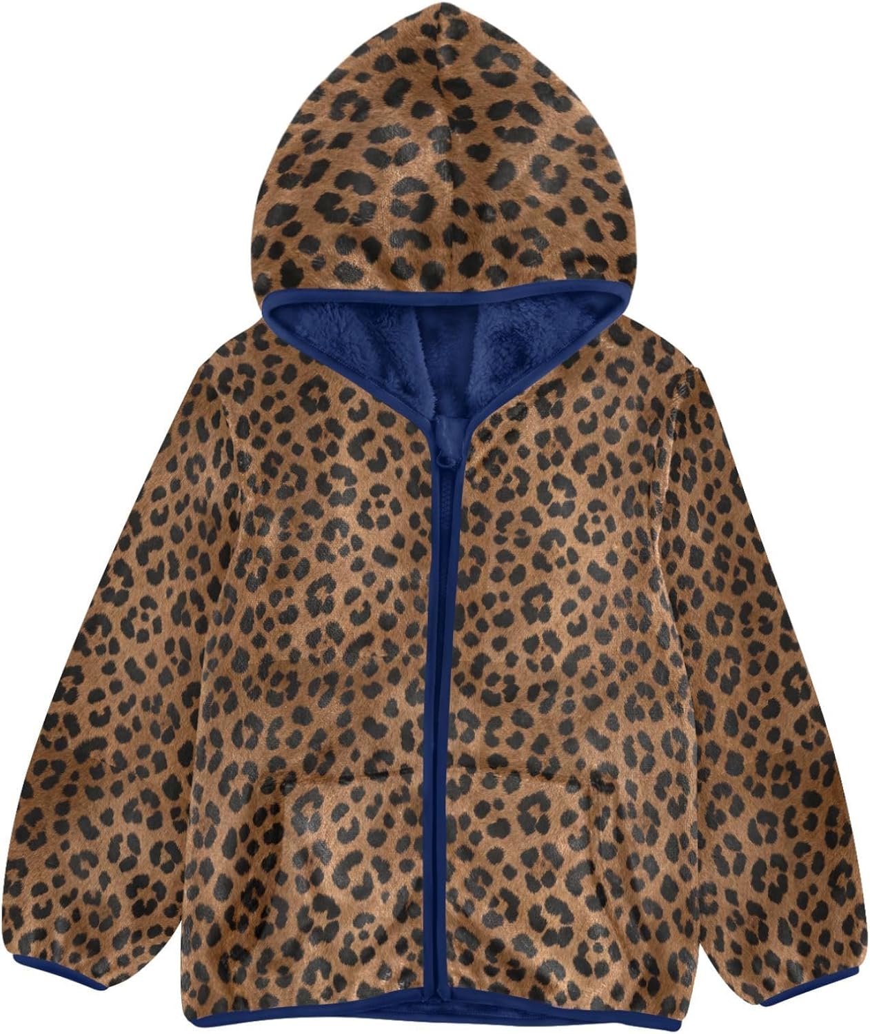 Brown Leopard Print Toddler Spring Jackets Outerwear Jackets Navy Blue Fall Baby Boy Clothes