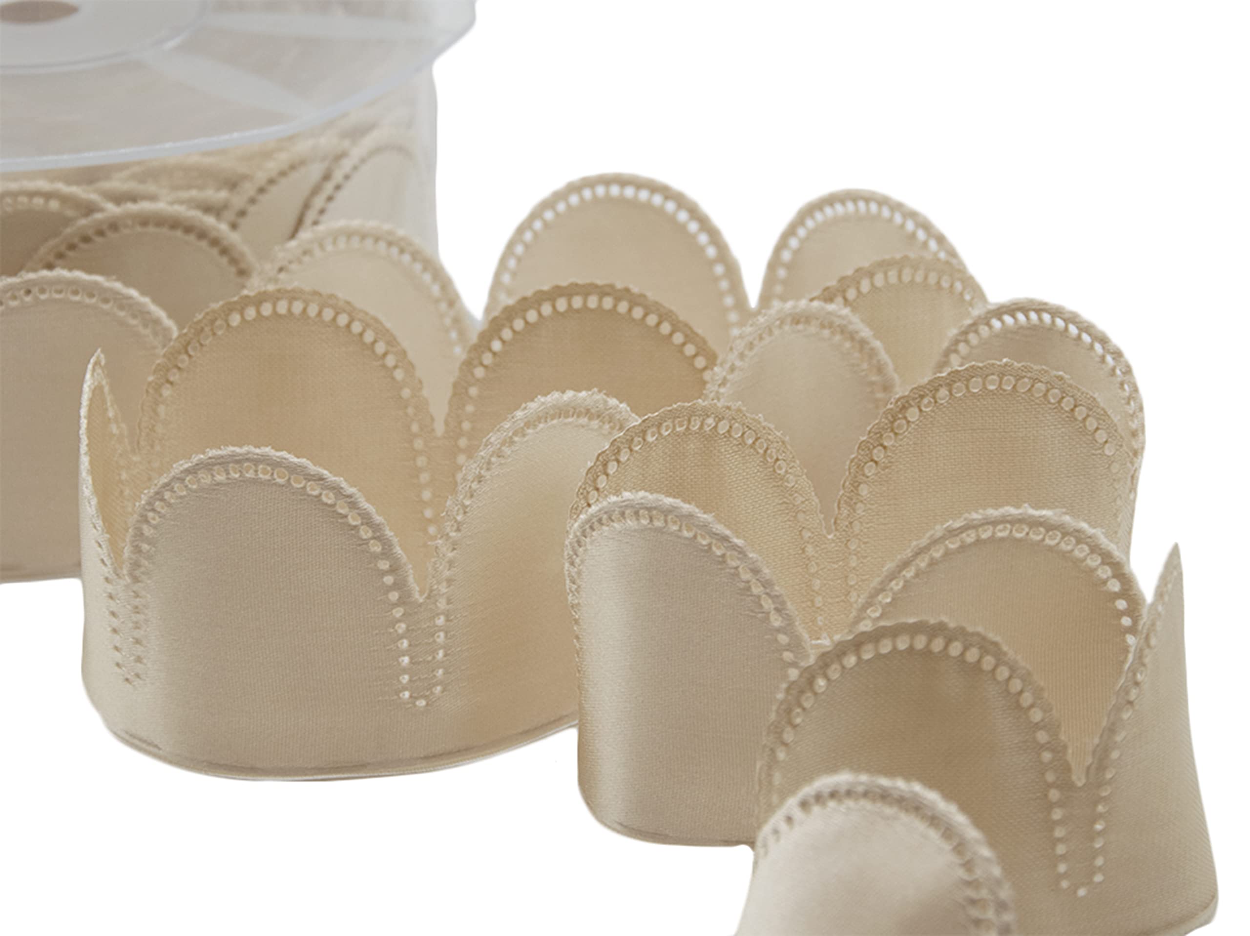 Furlanis Ribbon, Satin, Beige, 50 mm x 10 m