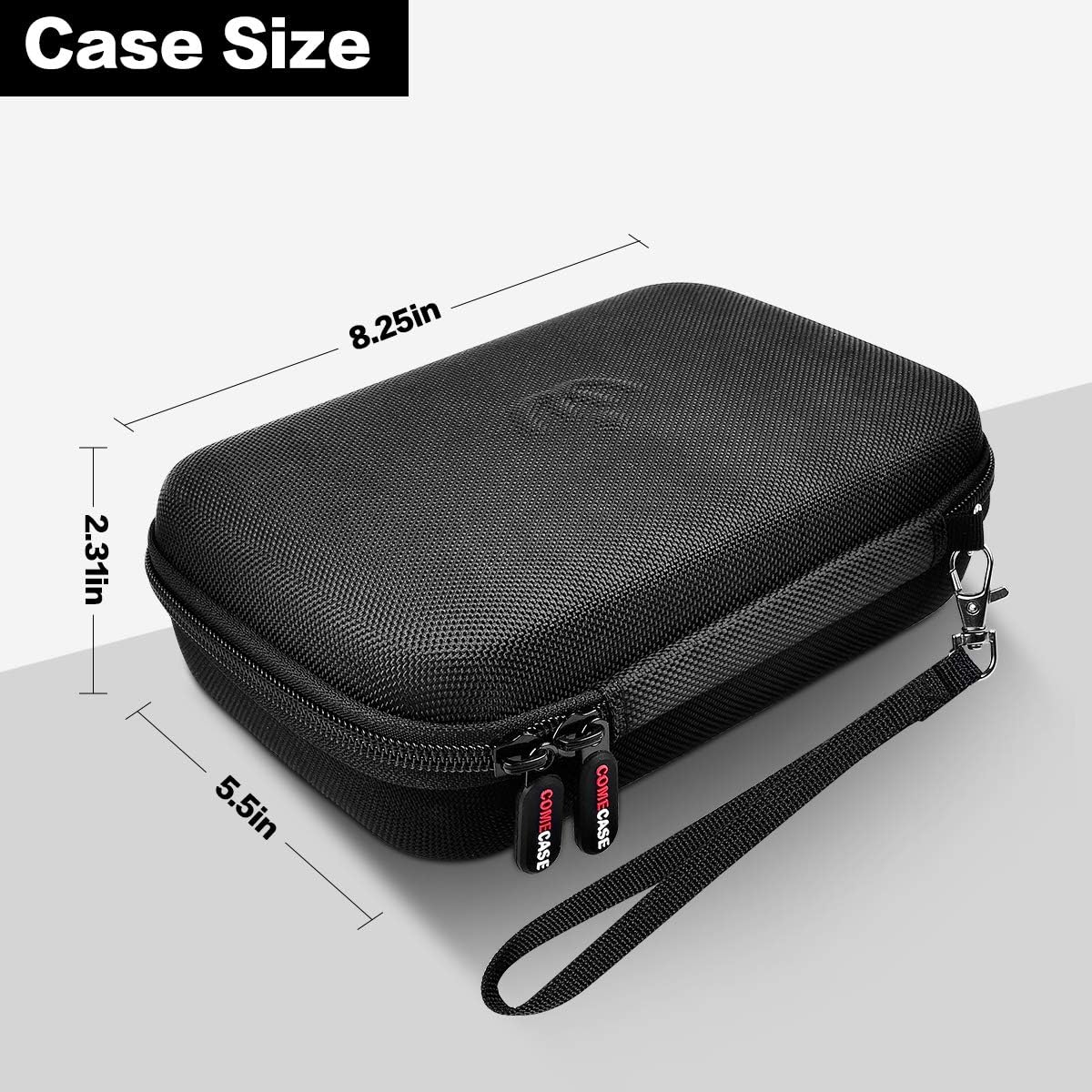 Case for Andis Professional T-Outliner Beard & Hair Trimmer, Model GTO 04780/04710/04603/04775, with Mesh Pocket for Attachment Set - Bag Only