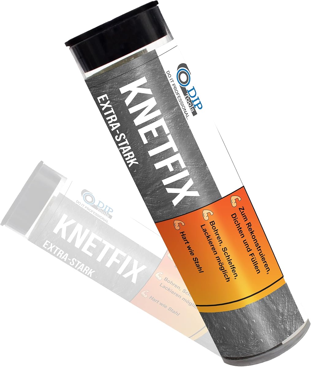 DIP-Tools Wasserdichte 2k Epoxidharz Knete - Epoxidharz mit Härter - 2 Komponenten Kleber - 2k Kleber - Powerknete, Reparaturknete (1x56g)