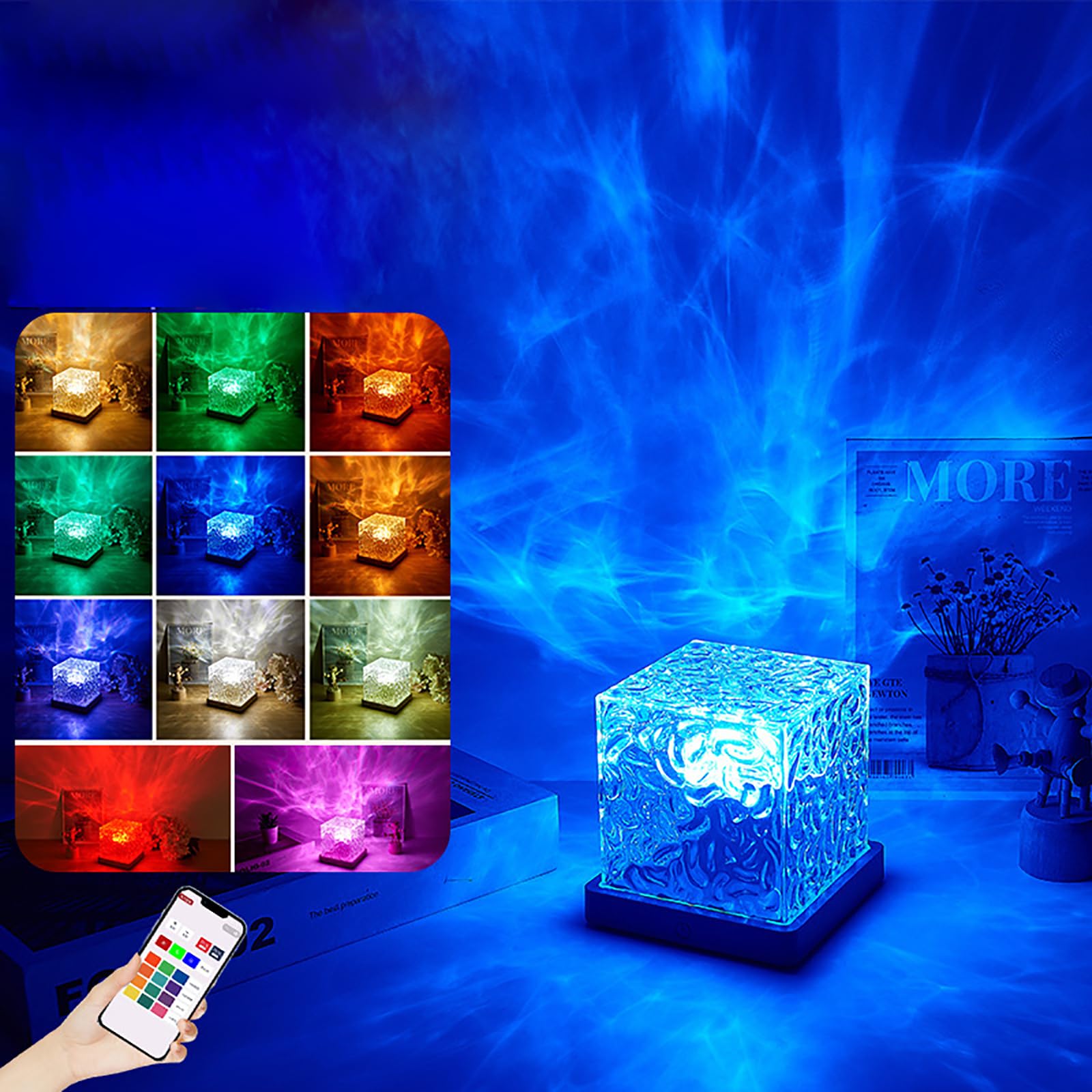 Vuglow Celestial Water Lamp, Northern Lights lamp, Aurora Glow Lamp