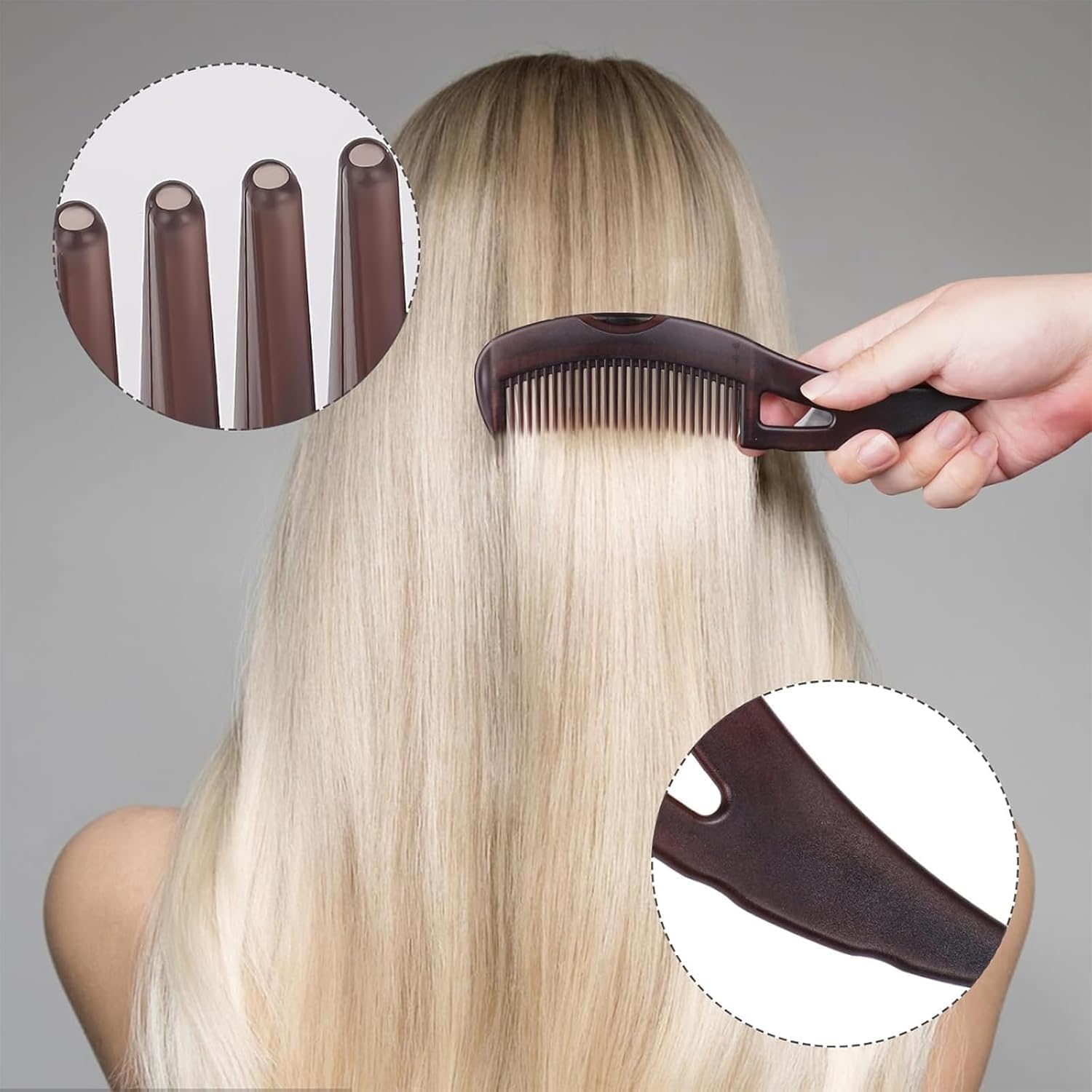 Orbica Dandruff Comb Massage Comb Scalp Brush for Dandruff Removal, Lice Removal, Hair Care - ABS Material, Unisex Adult, Multi Color (pack of 1) 4