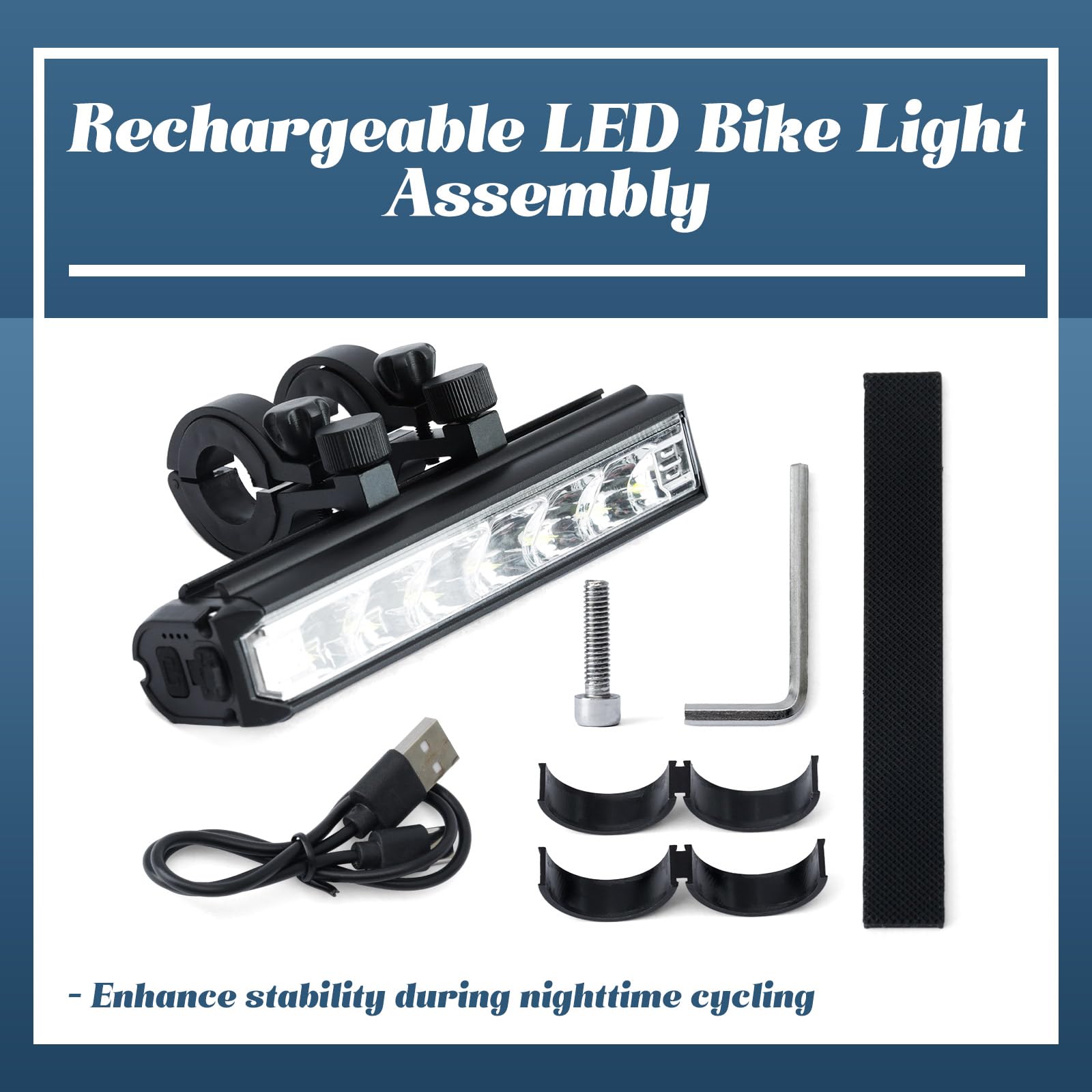 LED Fahrradlicht Kompatibel mit Tuttio Soleil01 Elektro Dirt Bike USB Wiederaufladbare Fahrradscheinwerfer Tagfahrlicht mit Montagehalterung und Werkzeugen, für Nachtfahrten Off-Road