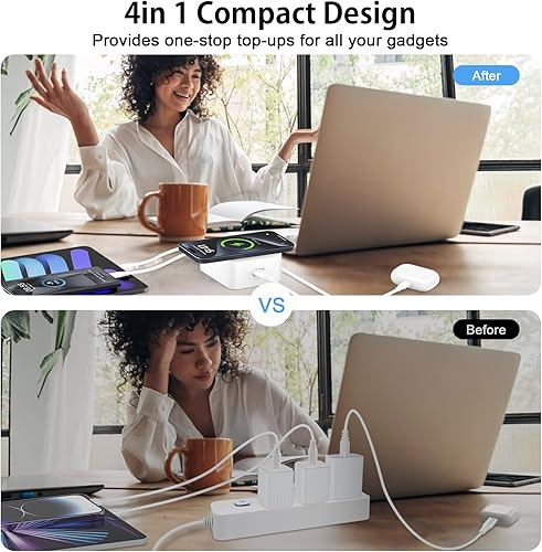 Miniatura 5 de Bloque de cargador de 60 W, cargador inalámbrico rápido para iPhone 1616 Pro16 Pro Max16 Plus15141312, Samsung Galaxy S24A15 5GA35A55A25, Motorola