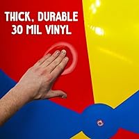 Vista 4 de Pelota de playa resistente de tamaño jumbo de 12 pies de diámetro, viene con pelota de playa de 24 pulgadas