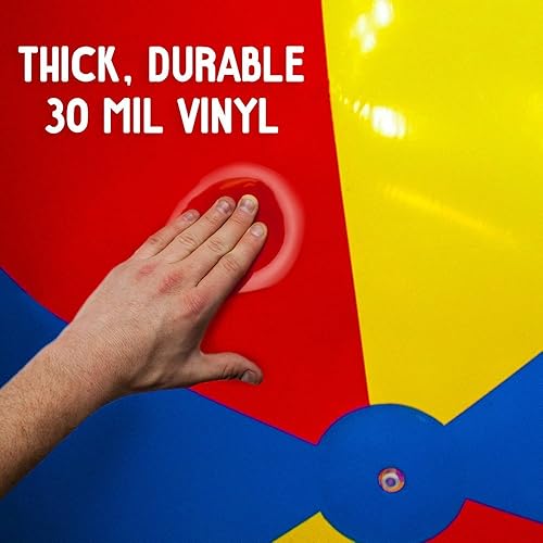 Miniatura 4 de Pelota de playa resistente de tamaño jumbo de 12 pies de diámetro, viene con pelota de playa de 24 pulgadas