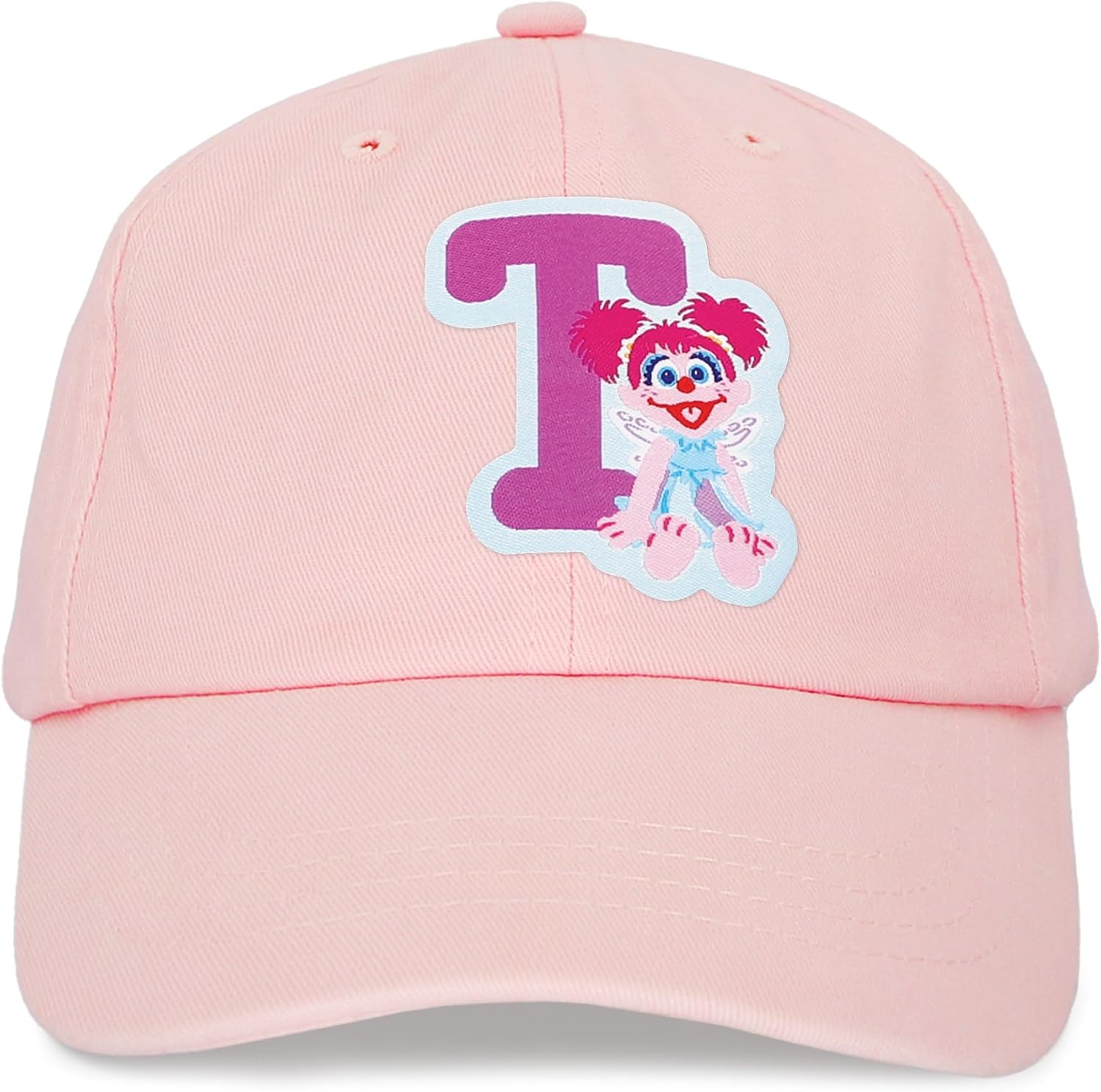 Sesame Street Elmo & Abby Kids Toddler Cap with Initial, Toddler Boys Hat, Youth Girl Baseball Cap, Cute Toddler Baseball Cap image 3
