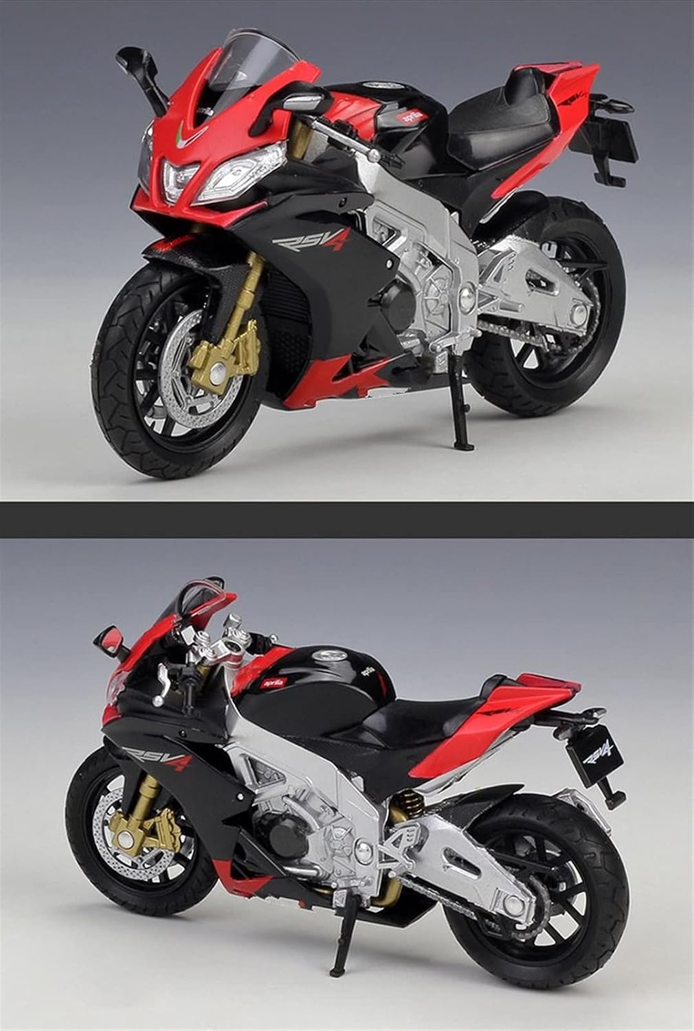 HTASFCI Motorcycle Model for Aprilia RSV 4 Factory 1:18 Die-Casting Vehicle Collection Hobby Motorcycle Model Locomotive