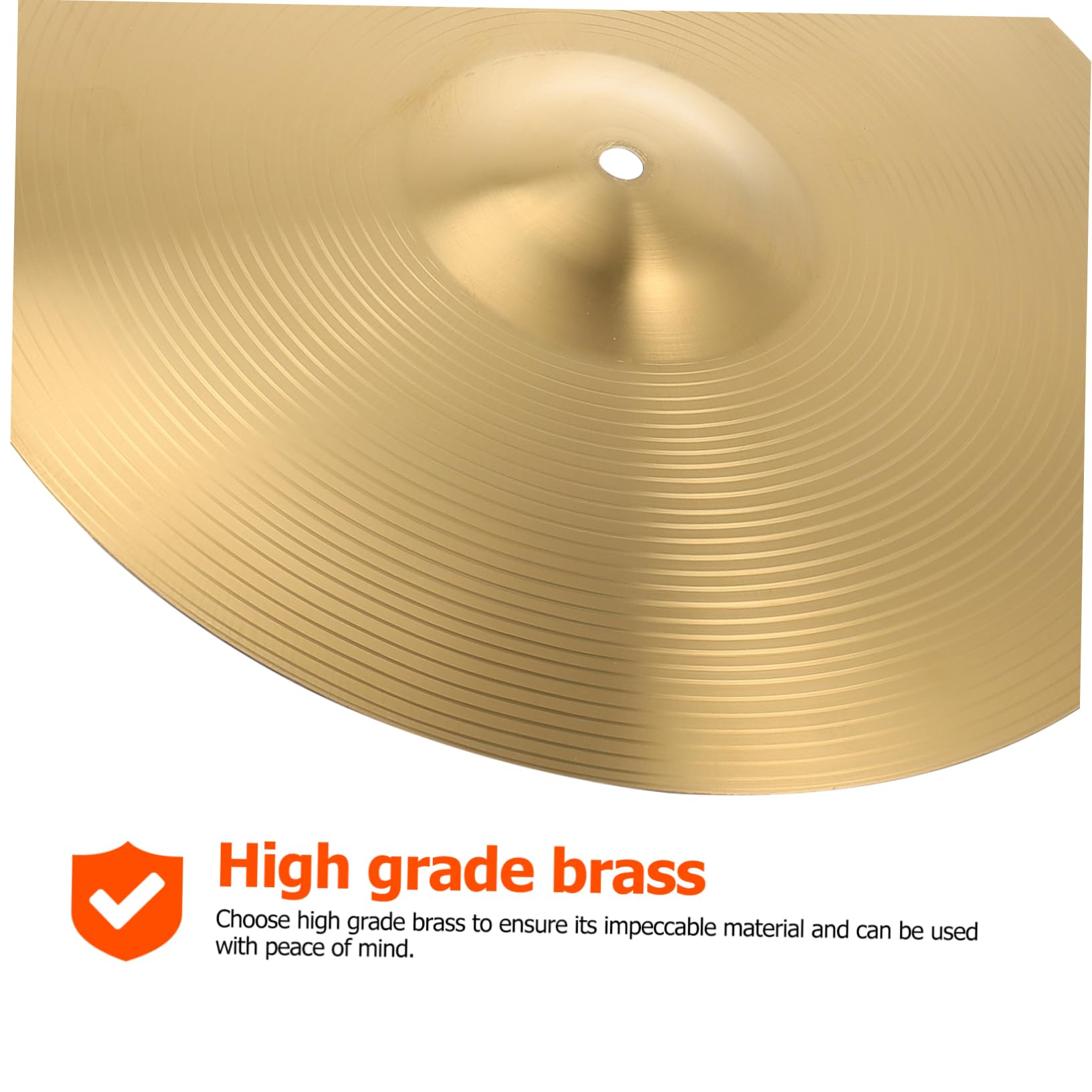 DECHOUS Small Jazz Drum Cymbal Cymbals Percussion Quick Install Easy to Clean Musical Instrument