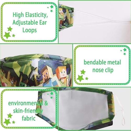 Miniatura 3 de Washable Reusable Face Mask Black Cloth Cotton Cute Designer Breathable Facemask mascarillas niños Design Fashion Fabric Covering with Adjustable