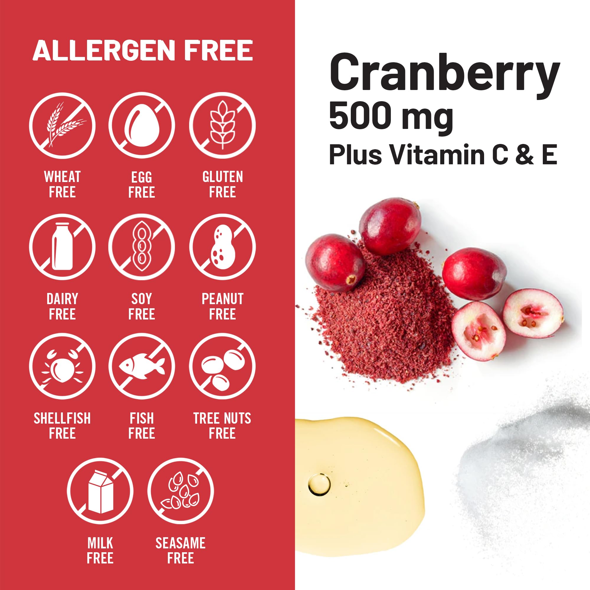 NatureWise Cranberry Extract 500mg for Women, Urinary Support, 60 Capsules — Amazon image 7