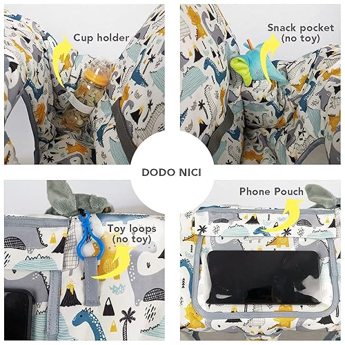 Miniatura 21 de Funda para carrito de compras para bebé/niño pequeño con almohada, acogedora funda para silla alta, color rosa