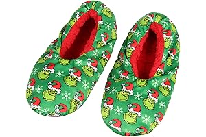 Dr. Seuss The Grinch Stole Christmas Grinch Slipper Socks