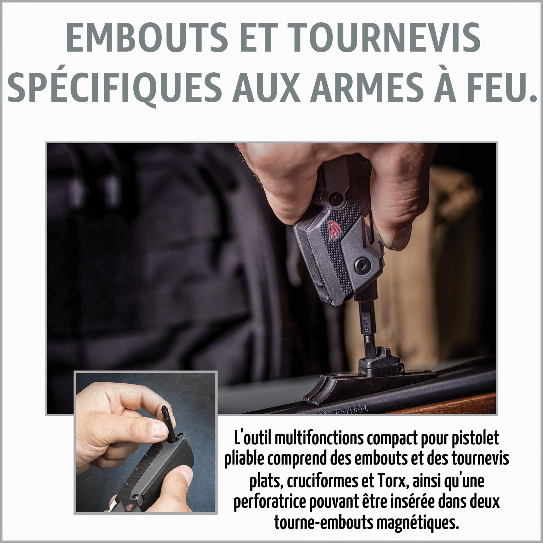 Real Avid Pro Gun Tool - Outil Multi-Fonction pour Carabine/Arme de Poing/Fusil/AR15/AK47