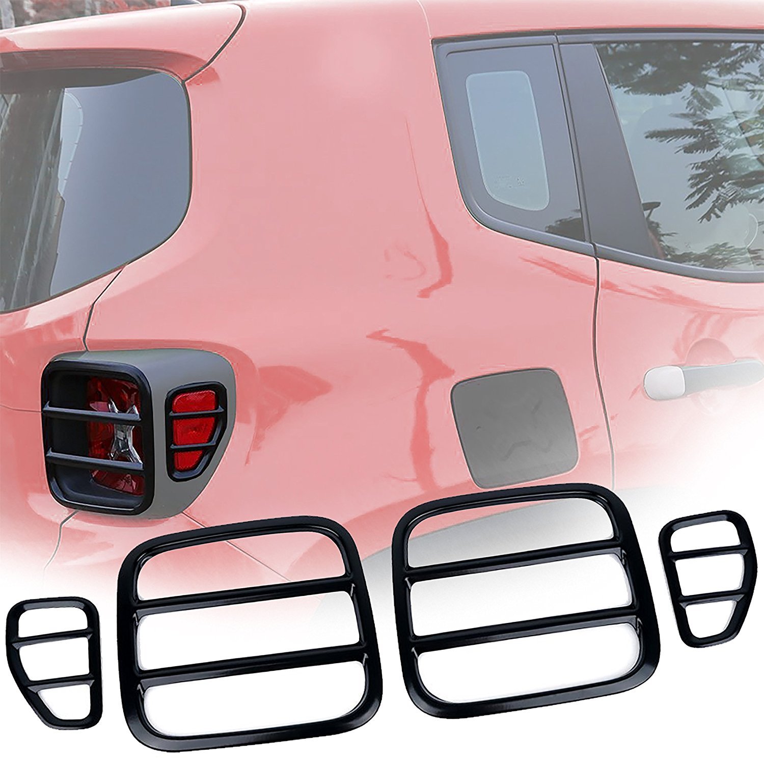RENEGADE 2015 2016 2017 nero antiossidante metal fanalino fanale posteriore Protector Guard cover
