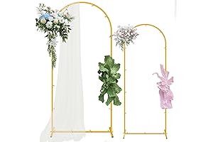 Enhance Your Party Ambiance with Our Gold Metal Balloon Arch Stand
