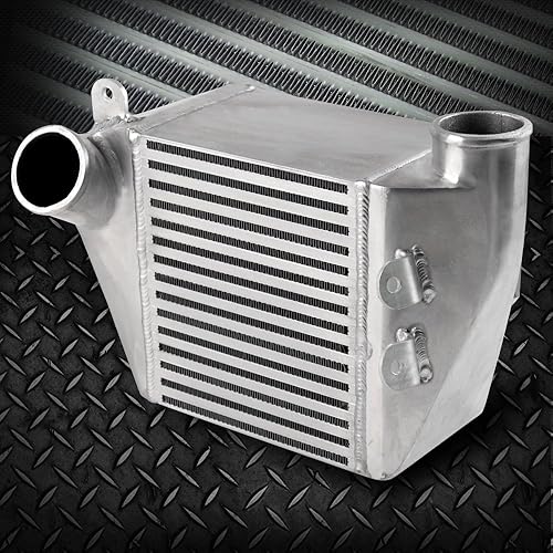 G-PLUS Intercooler de aluminio atornillado de montaje lateral compatible con VW 2002-2005 compatible con JETTA GOLF GTI MK4 1.8T Turbo Kit