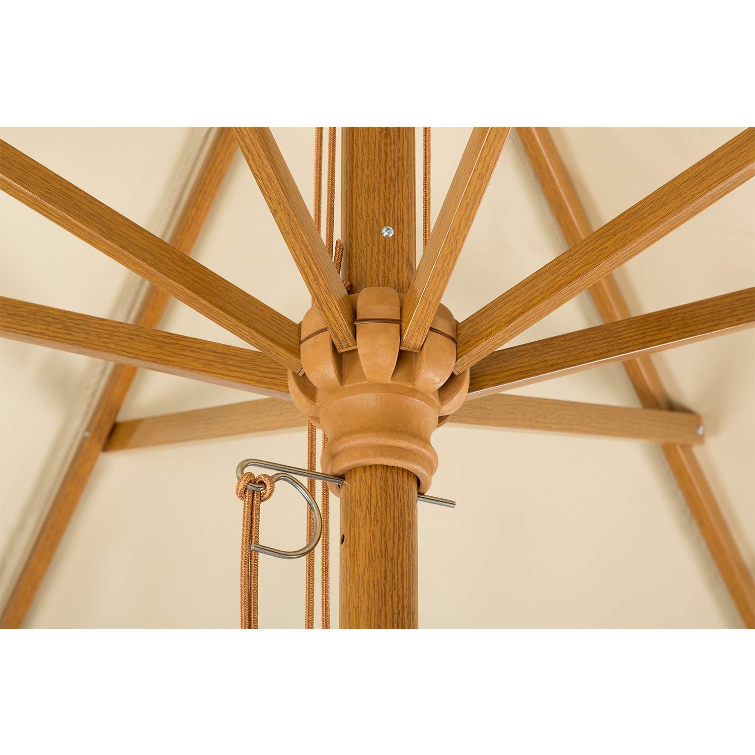 Schneider Sonnenschirm Malaga,natur, 300 X 200 Rechteckig, Gestell Alu/Stahl, Bespannung Polyester, 6.9