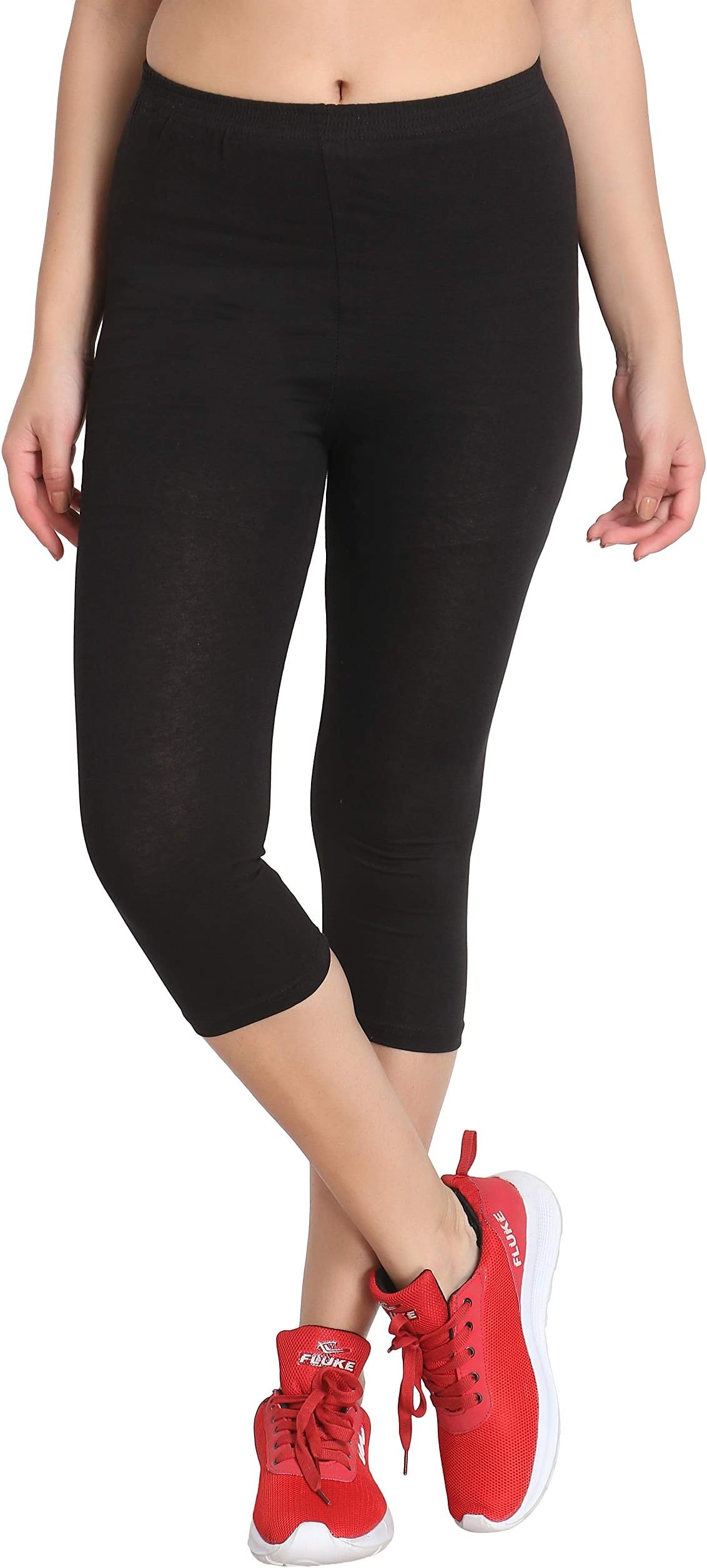 Zunaira Capris for Womens/Girls 3/4 Leggings for Women Capri of Women Combo of 1