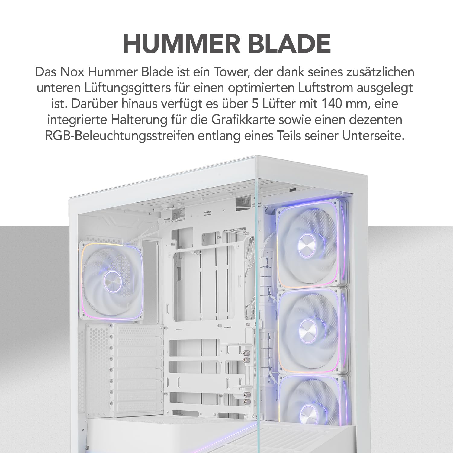 Nox Xtreme Products Hummer Blade - Tower ATX/M-ATX/ITX – Bild 2