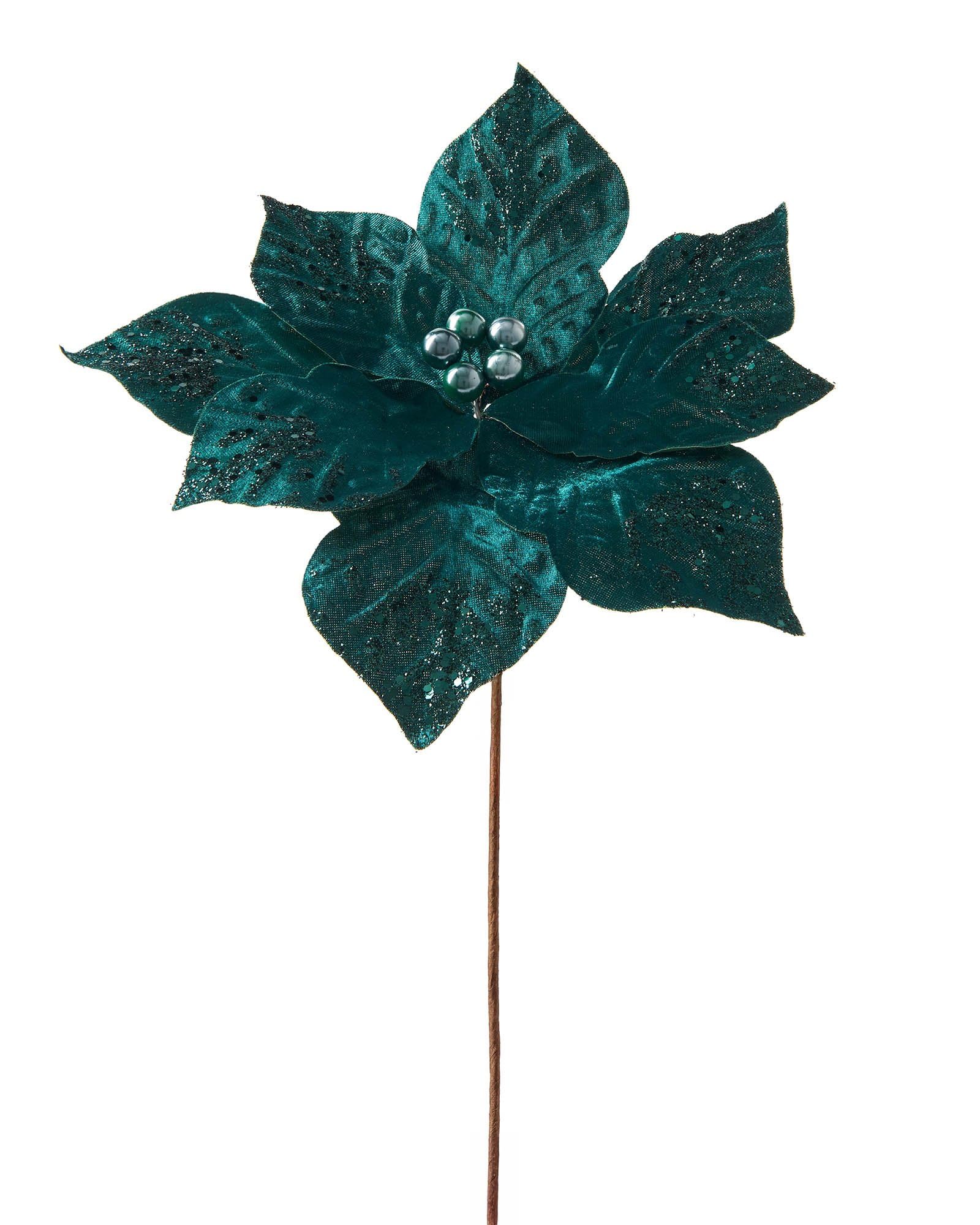 WeRChristmas Artificial Poinsettia Christmas Tree Flower Decoration