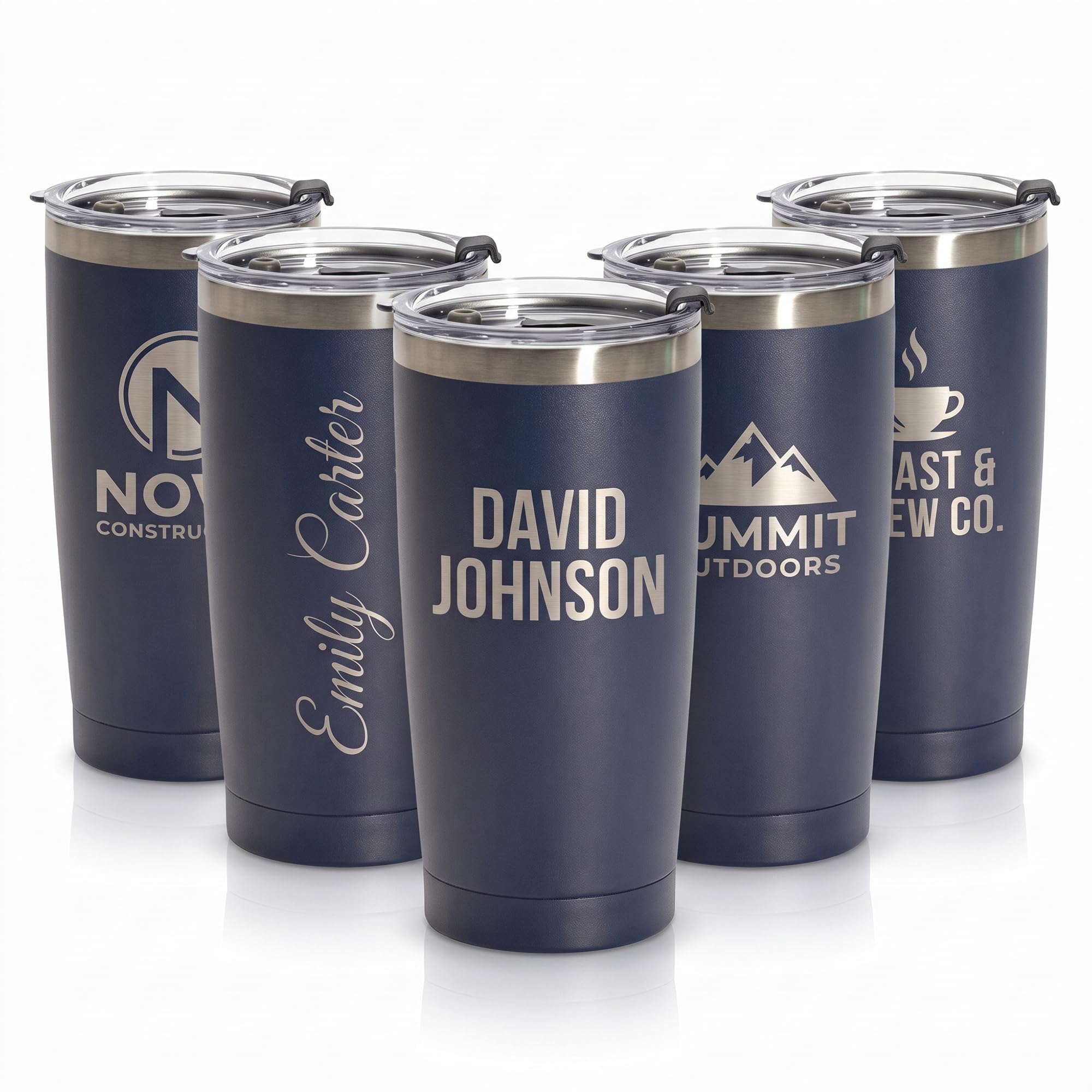 Custom Engraved 20 oz Stainless Steel Tumbler – Personalized Insulated Travel Mug with Lo…