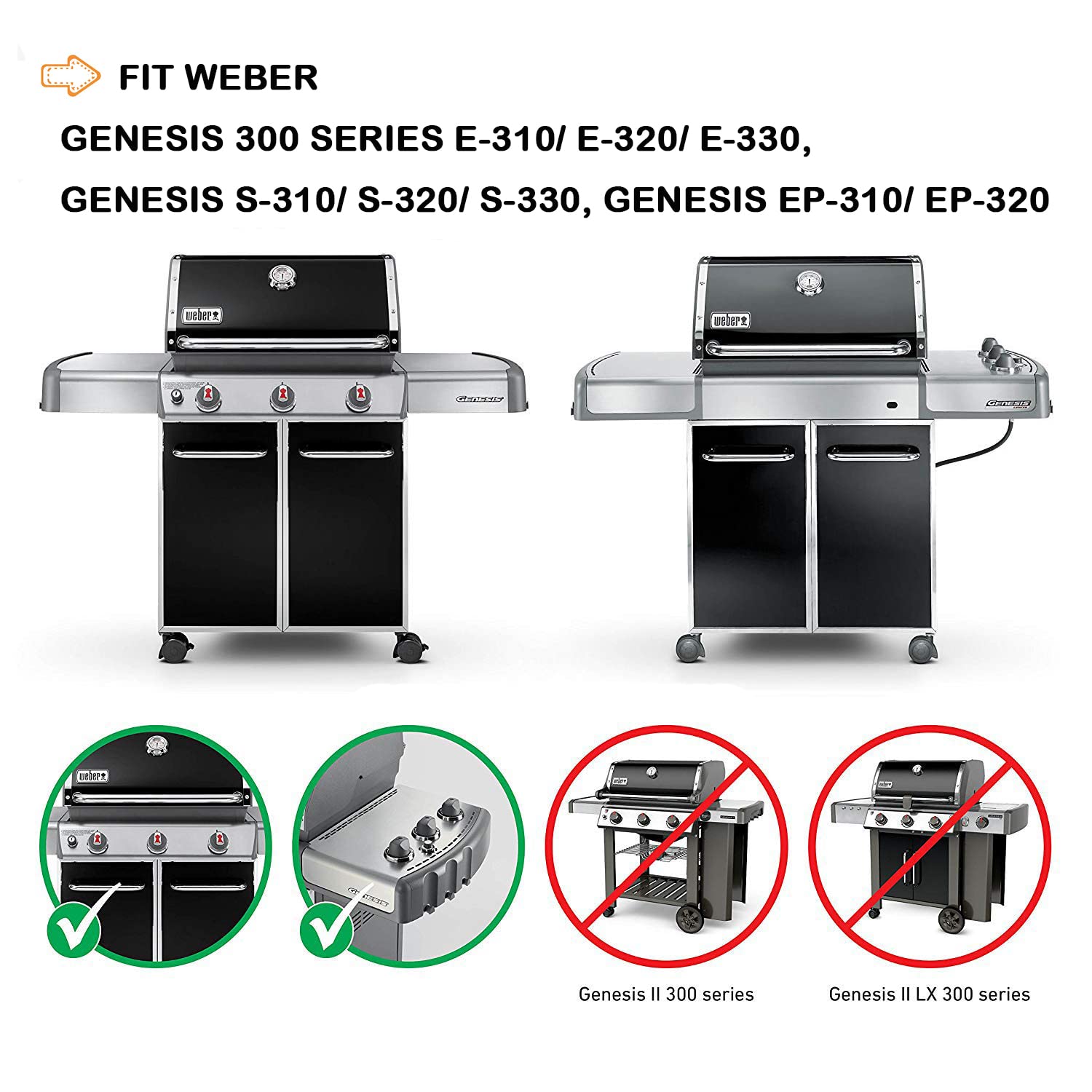 Grillrooster Gietijzer Weber Genesis Reserveonderdelen Gftime 49,5 X 32,5 Cm Malmist Küpsetusrest Ja 44,5 Cm 7621 Flavorizer Weber Genesis Grillrooster Reserveonderdelen Voor BBQ