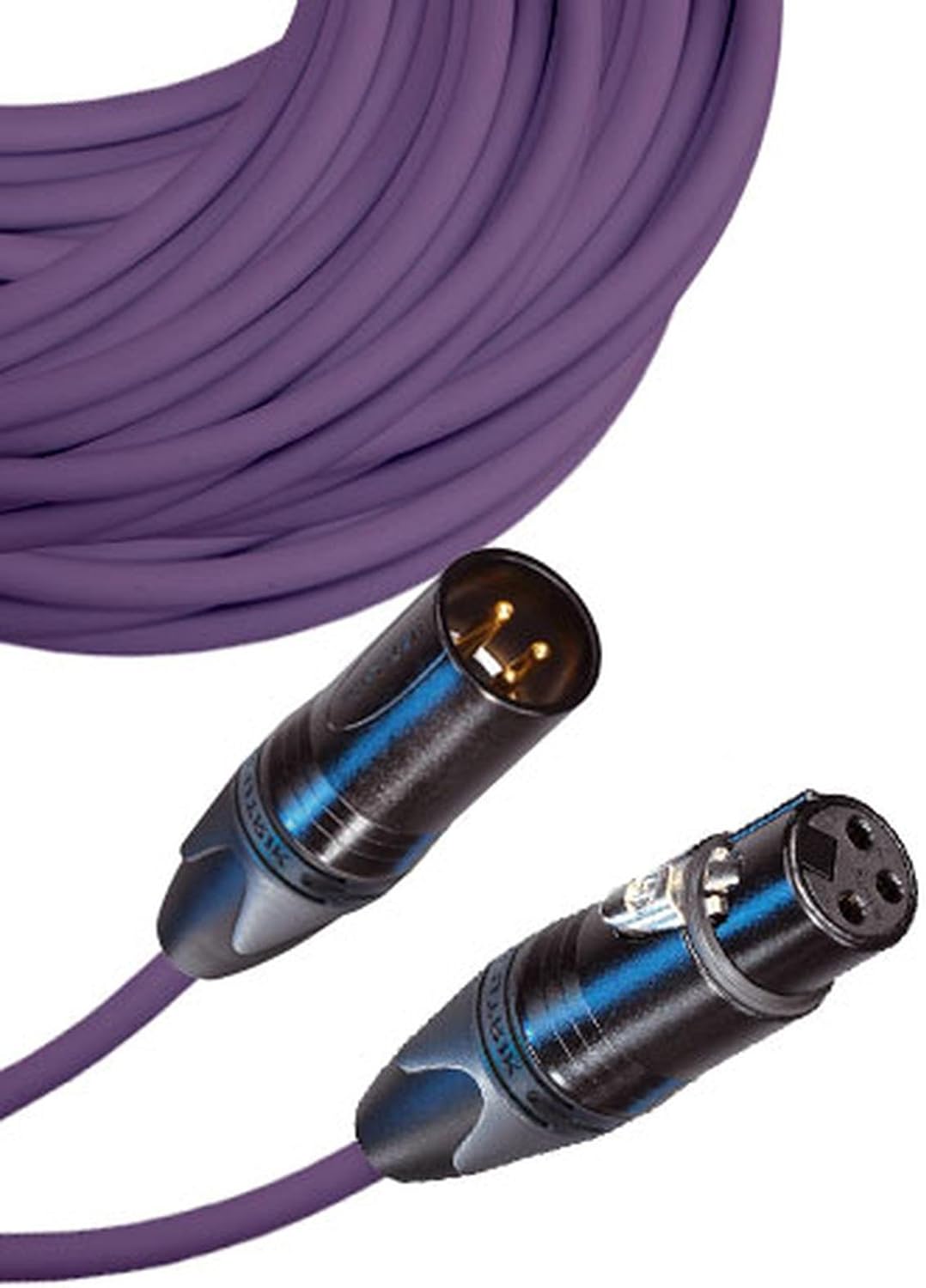 Male to Female XLR Cable with Neutrik NC3 Connectors and Premium 20ga wire - 80: FT long: Green