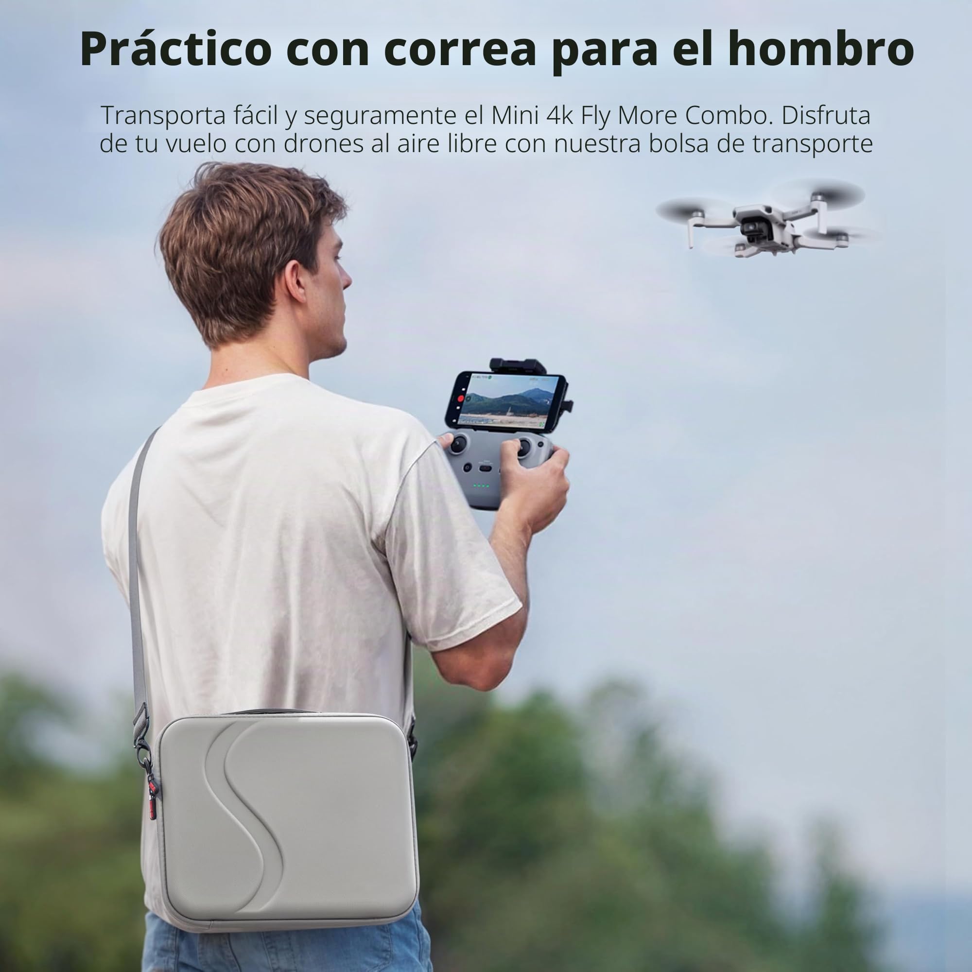 Tomat Mini 4K Bolsa portátil Maletín de Transporte, Bolsa de Viaje portátil para dji Mini 4K/ Mini 2 SE/Mini 2 Fly More Combo Drone Accesorios