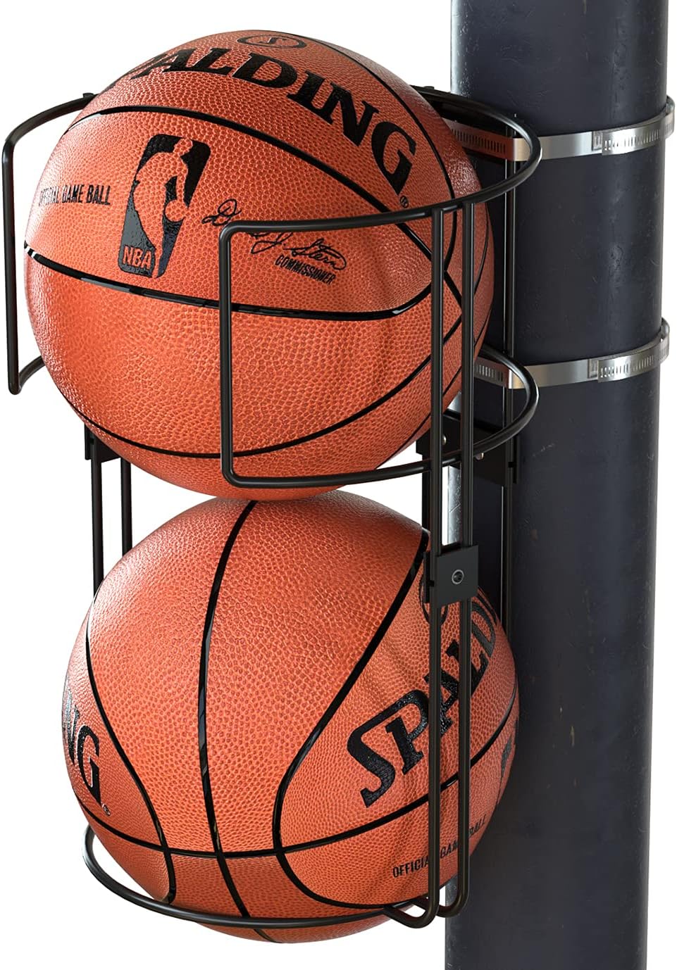 J JACKCUBE DESIGN Sturdy Metal Vertical Ball Storage Rack Standing Ball ...