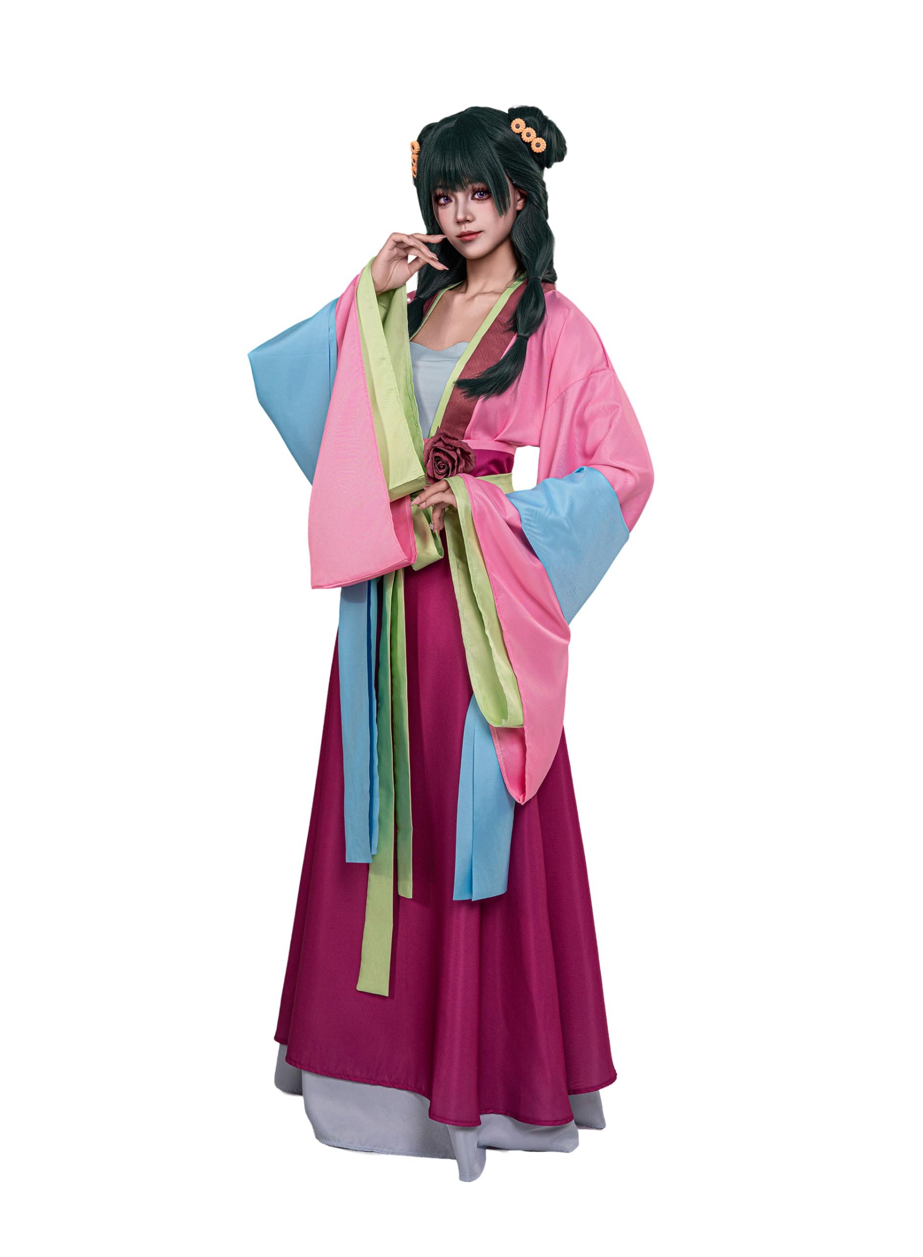 OSIAS Kobieta Anime Maomao na Przyjęcie w Ogrodzie Kostium Cosplay