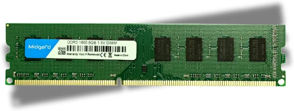 Memoria Midgard 8GB (1X8GB) DDR3 DIMM 1600MHZ CL11 1,5V Para Desktop