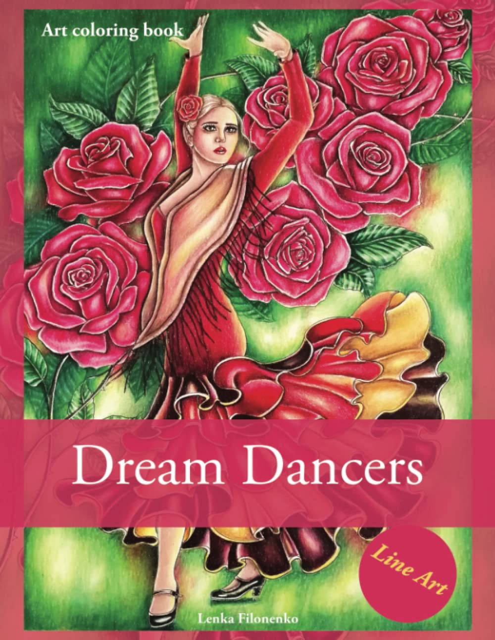 Dream Dancers: Art coloring book - Line Art
