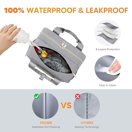 Miniatura 5 de PIIOSER Bolsa enfriadora de leche materna con bolsa de hielo, compatible con extractores de leche portátiles y accesorios, estuche de transporte