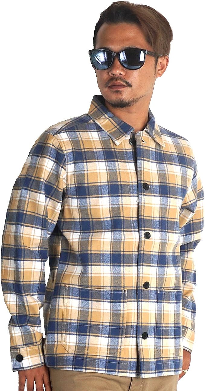 Amazon 大きいサイズ メンズ シャツジャケット 裏フリース カバーオール 3l 4l 5l シャツ 長袖 おしゃれ コート ジャケット 通販 Amazon 大きいサイズ メンズ シャツジャケット 裏フリース カバーオール 3l 4l 5l シャツ 長袖 おしゃれ コート ジャケット 通販