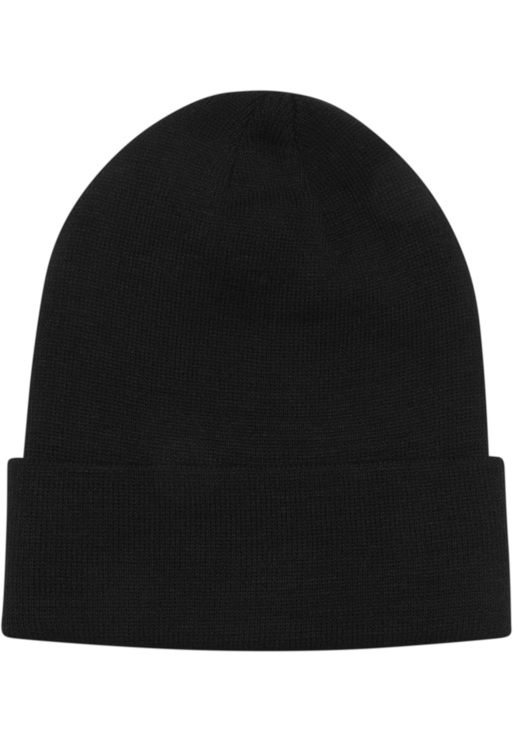 Urban Classics Uniseks Leatherpatch Long Beanie Czapka Zimowa, Czarny