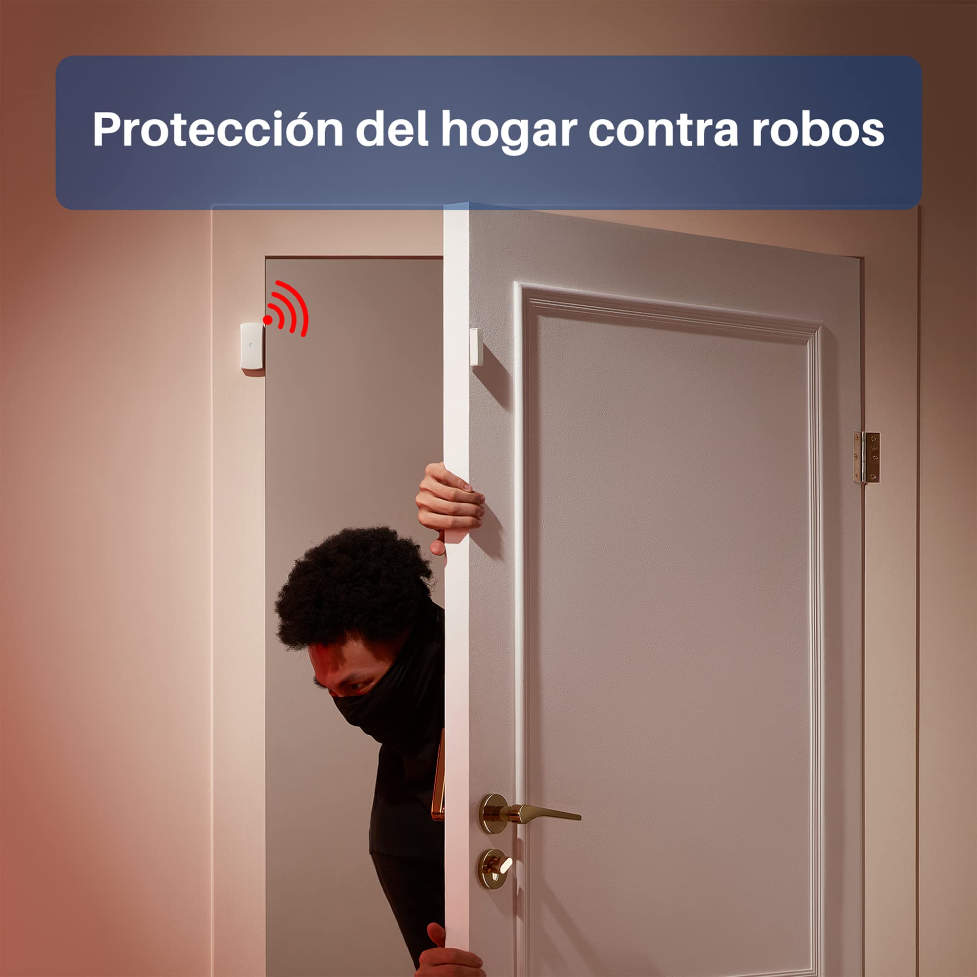 Chuango DWC-102*3 Set de 3 Sensores inalámbricos para Puertas y Ventanas-Funciona con sistema de Alarma Chuango, Aviso Batería Baja, Compatible con Alexa y Google Assistant, Controlable con el Móvil