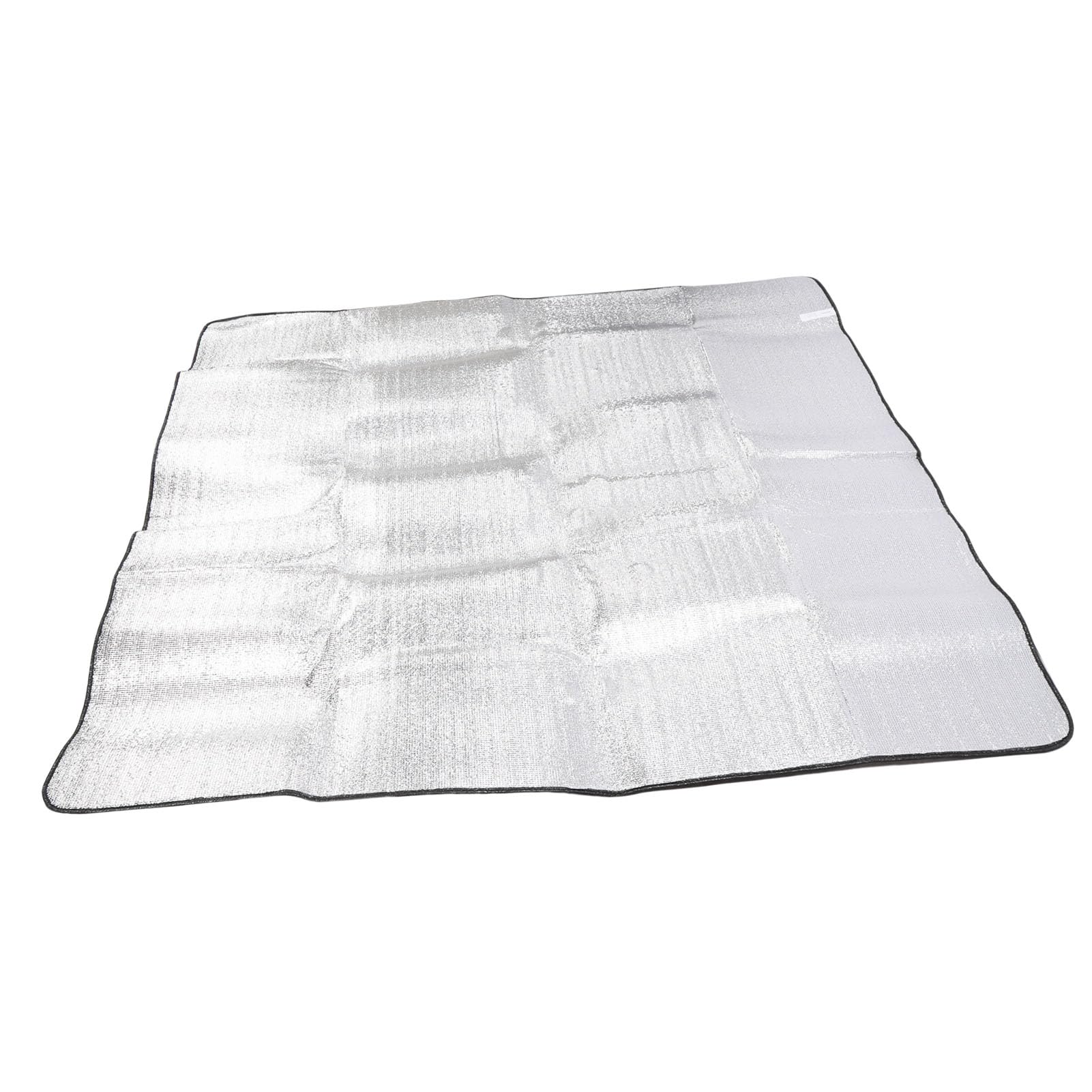 AMONIDA Mata Kempingowa, Dwustronna Mata Izolacyjna z Pianki Aluminiowej, Podkładka Piknikowa z izolacją, Idealna na plażę, Namiot, Kemping i Zajęcia na świeżym Powietrzu, 200x200cm