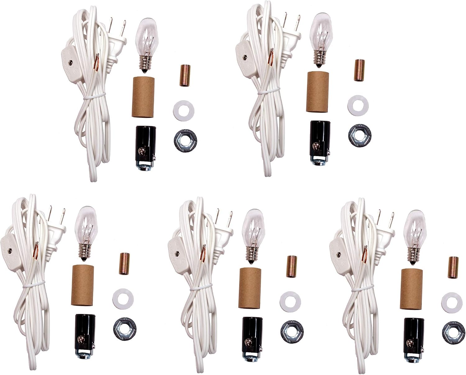 Creative Hobbies® ML2-B6 Small Christmas Tree Wiring Kit, Great for Lighting Small Objects, Lot of 5 Kits