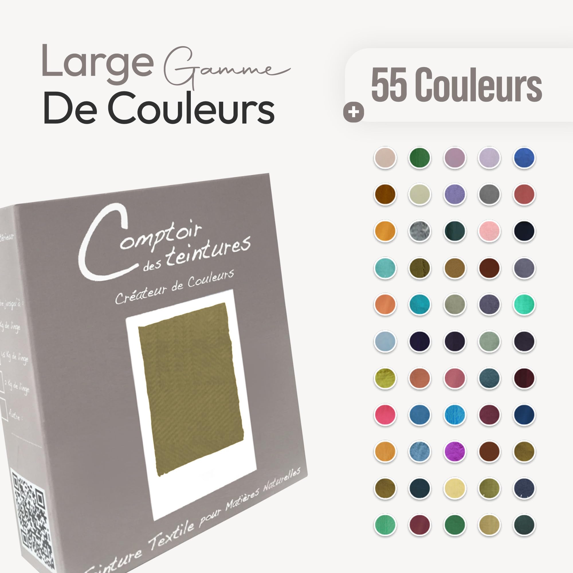 Teinture Textile – Mélange Chartreuse (pour 2kg linge) – Teintures Durables pour Draps, Serviettes et Nappes – Facile à Utiliser en Machine à Laver ou à la Main