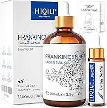 HIQILI Huile Essentielle Encens 100ml, 100% Pure pour Diffuseur, Peau, Relaxation, Massage, Méditation