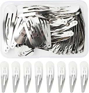 Silver Hair Clips, 2 inches, Girls, Children and Women